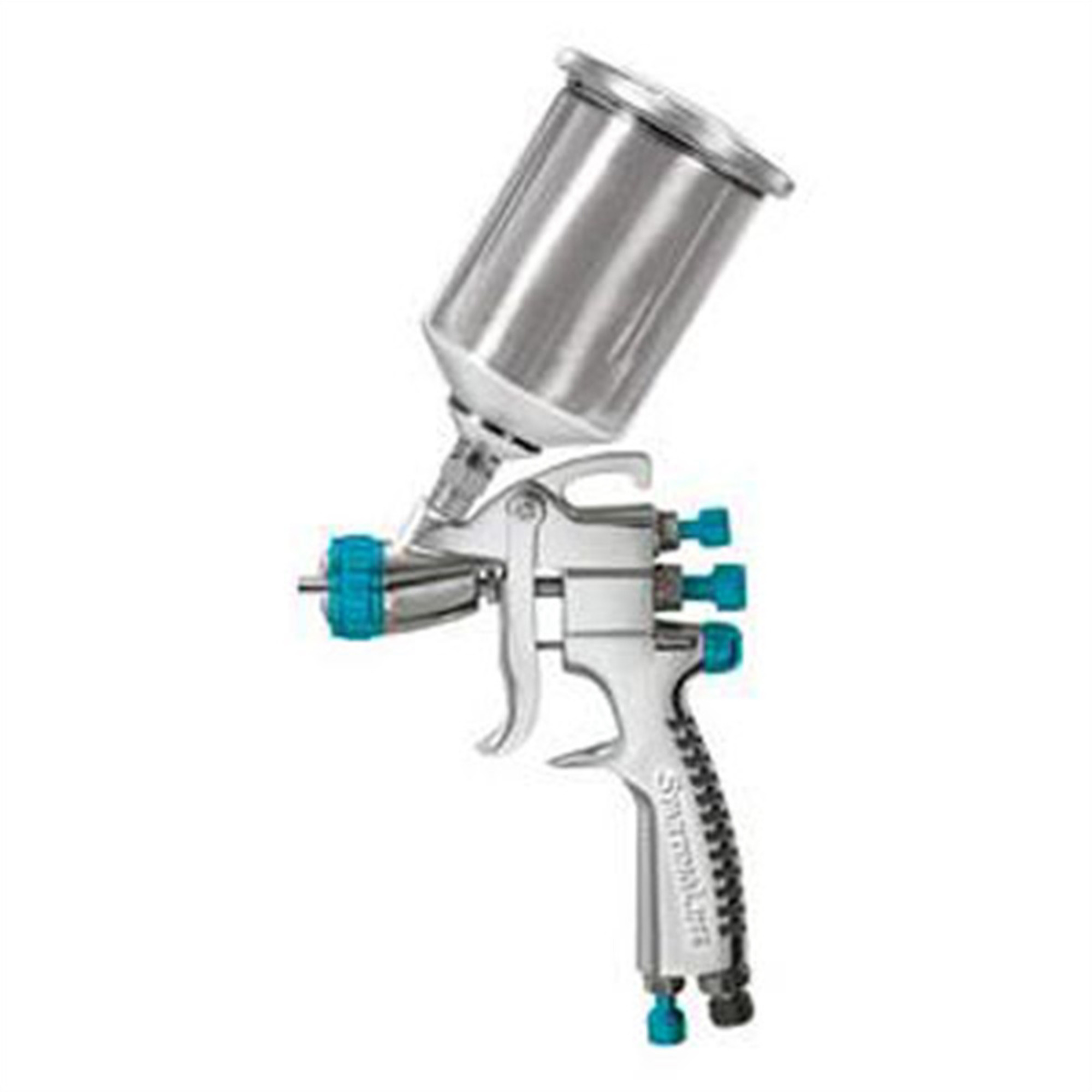DeVilbiss 802405 StartingLine Mini HVLP Touch Up Spray Gun 1.0mm Fluid Tip 8.5 oz Cup Spot Repair Suitable for Multiple Coatings Includes Cleaning Brush and Maintenance Wrench 1 Year Limited